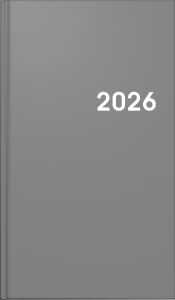 2026 Brunnen Taschenkalender 756 A6 grau