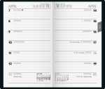 2026 Brunnen Taschenkalender 758 A6 Leder sw