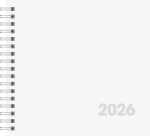 2026 Brunnen Buchkalender 762 162×150 mm weiß
