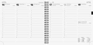 2026 Brunnen Buchkalender 766 210×205 mm sw 4061947143874