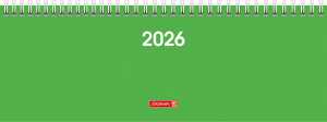 2026 Brunnen Querterminbuch 772 297×105 mm grün