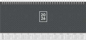 2026 Brunnen Querterminbuch 772 297×105 mm sw 4061947144048