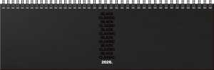 2026 Brunnen Querterminbuch 774 „Black Classic“ 326×102 mm