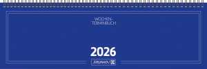2026 Brunnen Querterminbuch 775 420×137 mm blau