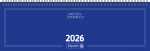 2026 Brunnen Querterminbuch 775 420×137 mm blau