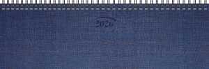 2026 Brunnen Querterminbuch 777 326×102 mm blau