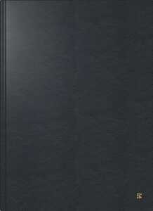 2026 Brunnen Buchkalender 787 A4 Leder sw