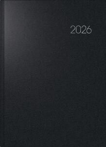 2026 Brunnen Buchkalender 787 A4 sw 4061947144437