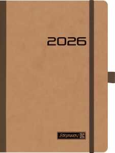 2026 Brunnen Buchkalender 796 A5 braun