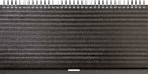 2026 Brunnen Querterminbuch 870 285×120 mm sw