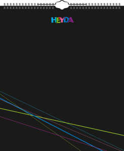 2026 Heyda Bastel- und Fotokalender immerwährend 297×350 mm sw