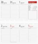 2026 Rido Wochen-Ersatzkalendarium TM 17 153×87 mm...