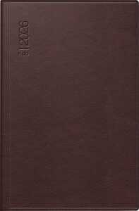 2026 Rido Taschenkalender partner/Industrie I A7 Leder dunkelrot