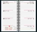 2026 Rido Taschenkalender Taschenplaner int. A6 Papier blau