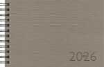 2026 Rido Taschenkalender Septimus A6 quer grau...