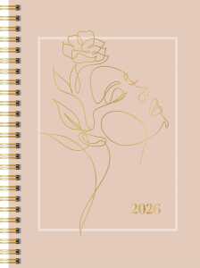 2026 Rido Buchkalender Premium YL „One Line“ A5 Papier