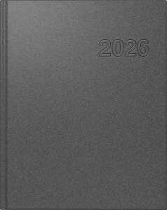 2026 Rido Buchkalender Chefplaner A5 grau