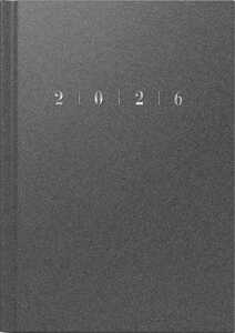 2026 Rido Buchkalender studioplan int. 168×240 mm grau 4003273790605