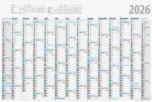 2026 Rido Plakatkalender 700×470 mm