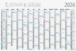 2026 Rido Plakatkalender 700×470 mm
