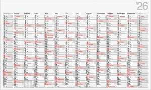 2026 Rido Plakatkalender Office II 1140×685 mm