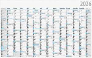 2026 Rido Plakatkalender 1210×770 mm