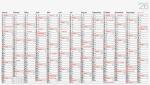 2026 Rido Plakatkalender young design XL 1390×790 mm