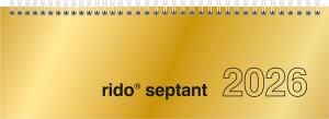 2026 Rido Querterminbuch septant 305×105 mm gold
