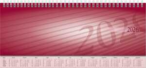 2026 Rido Querterminbuch Sequenz 297×105 mm bordeaux