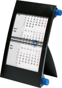 2026 Rido 3-Monats-Tischkalender 90×120 mm blau/sw