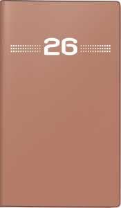 2026 Rido Taschenkalender Miniplaner d 15 A6 caramel