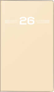 2026 Rido Taschenkalender Miniplaner d 15 A6 sand