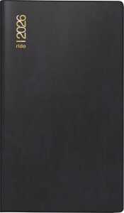 2026 Rido Taschenkalender Miniplaner d 15 A6 sw 4003273791787