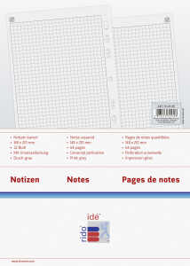 rido/idé TimerTiming1 kariert Notiz Formular