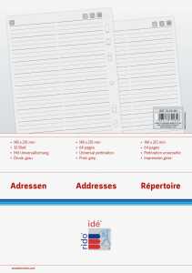 2026 Rido Adressen/Notizen Timing 1 A5