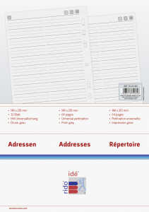 rido/idé TimerTiming1 Adr/Notizen Formular