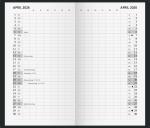2026 Glocken Sichtkalender 2S/1Mo 9x15cm schwarz