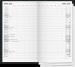 2026 Glocken Faltkalender 9x15cm sw 2S/1M
