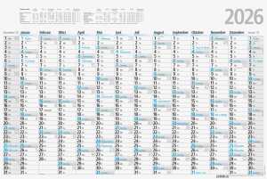 2026 Glocken Plakatkalender A2