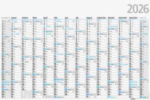 2026 Glocken Plakatkalender A1