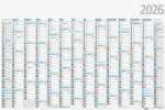 2026 Glocken Plakatkalender A1