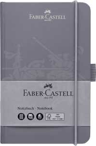 FABER-CASTELL Notizbuch dunkelgrau 90x140mm