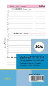 Timer Ersatzeinlage 2026 1 Woche / 2 Seiten DIN A6