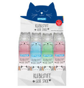 STYLEX Klebestift farbige Paste 15g 3fach sortiert