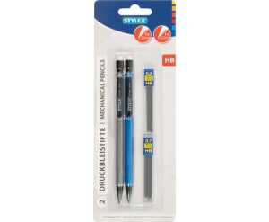 STYLEX Bleistift mit Radiergummi 2fach sortiert