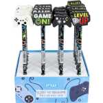 STYLEX Bleistift mit Radiergummi Gaming 4fach sortiert