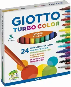 GIOTTO Filzstifte Turbo Color 2,8mm 24 Stück Kartonetui
