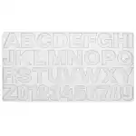 Glorex Silikon-Form Buchstaben und Zahlen