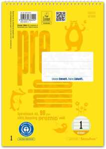 Staufen Spiralblock Lineatur 1 liniert 40 Blatt 90g/m² DIN A5 sortiert