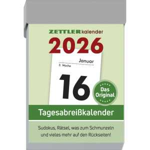 2026 Zettler Tagesabreißkalender S